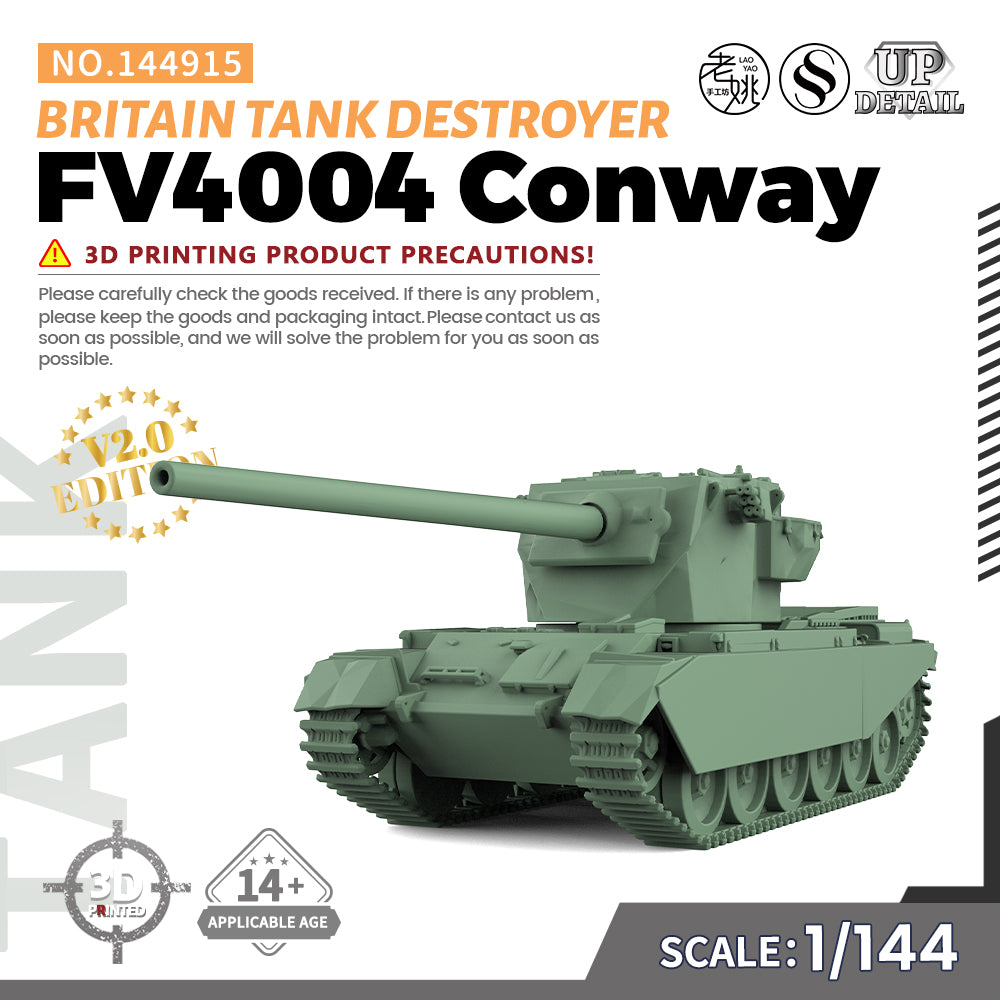 SSMODEL 915 Military Model Kit Britain FV4004 Conway Tank Destroyer