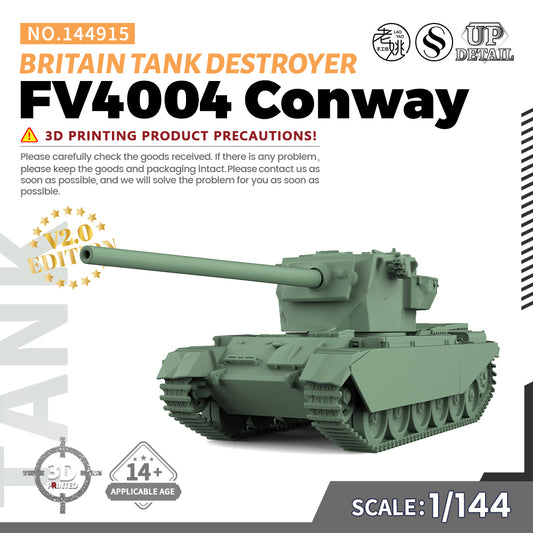 SSMODEL 915 Military Model Kit Britain FV4004 Conway Tank Destroyer