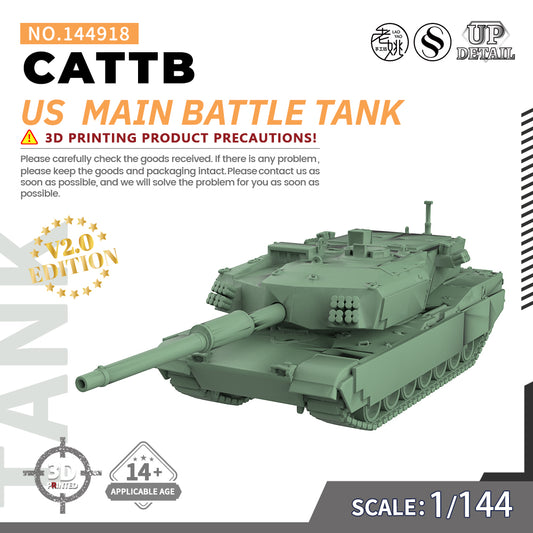 SSMODEL 918 Military Model Kit US CATTB Main Battle Tank