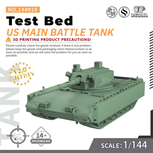 SSMODEL 919 Military Model Kit US Test Bed Main Battle Tank