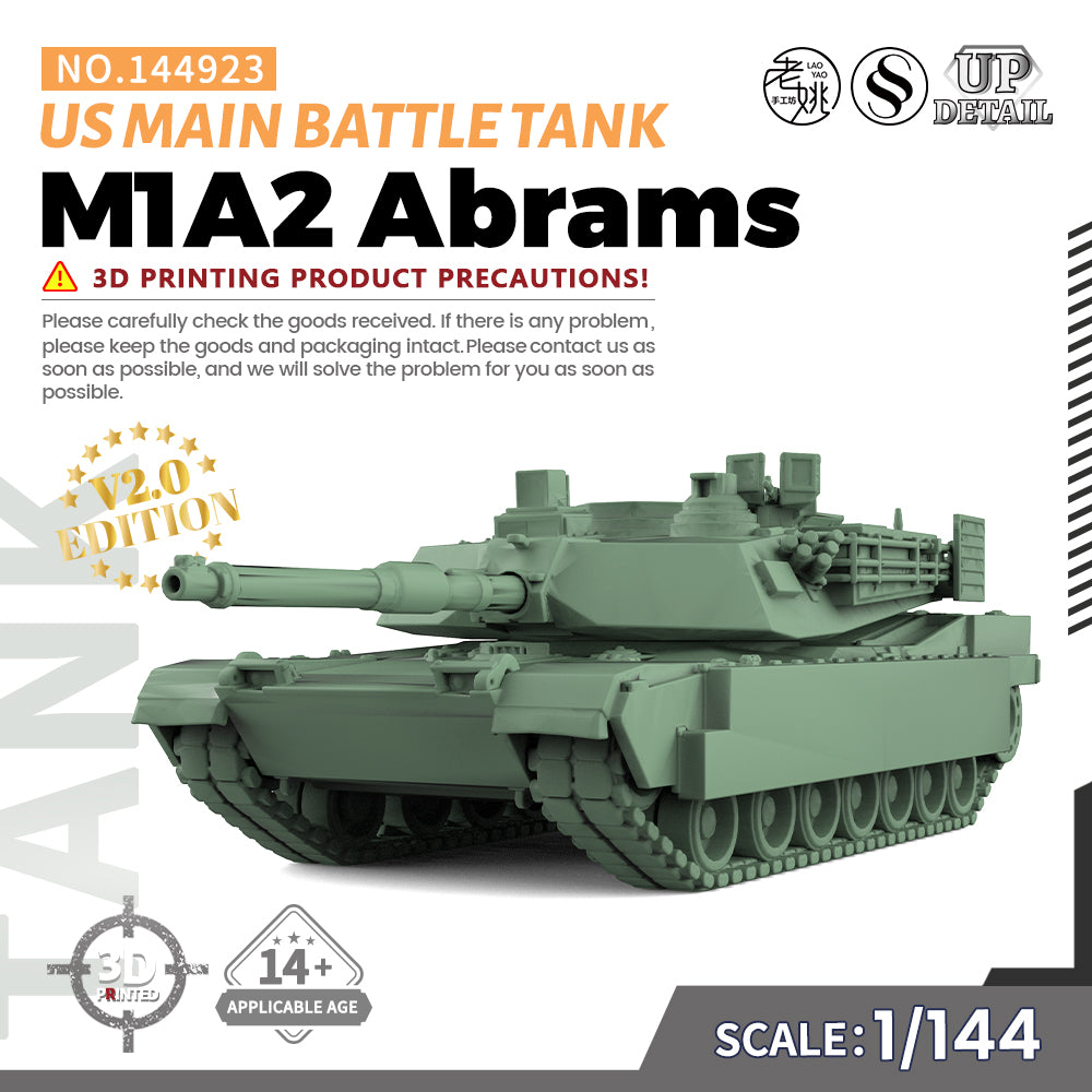 SSMODEL 923 Military Model Kit US M1A2 Abrams Main Battle Tank