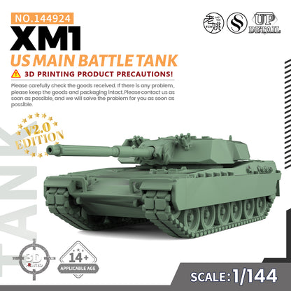 SSMODEL 924 Military Model Kit US XM1 Main Battle Tank