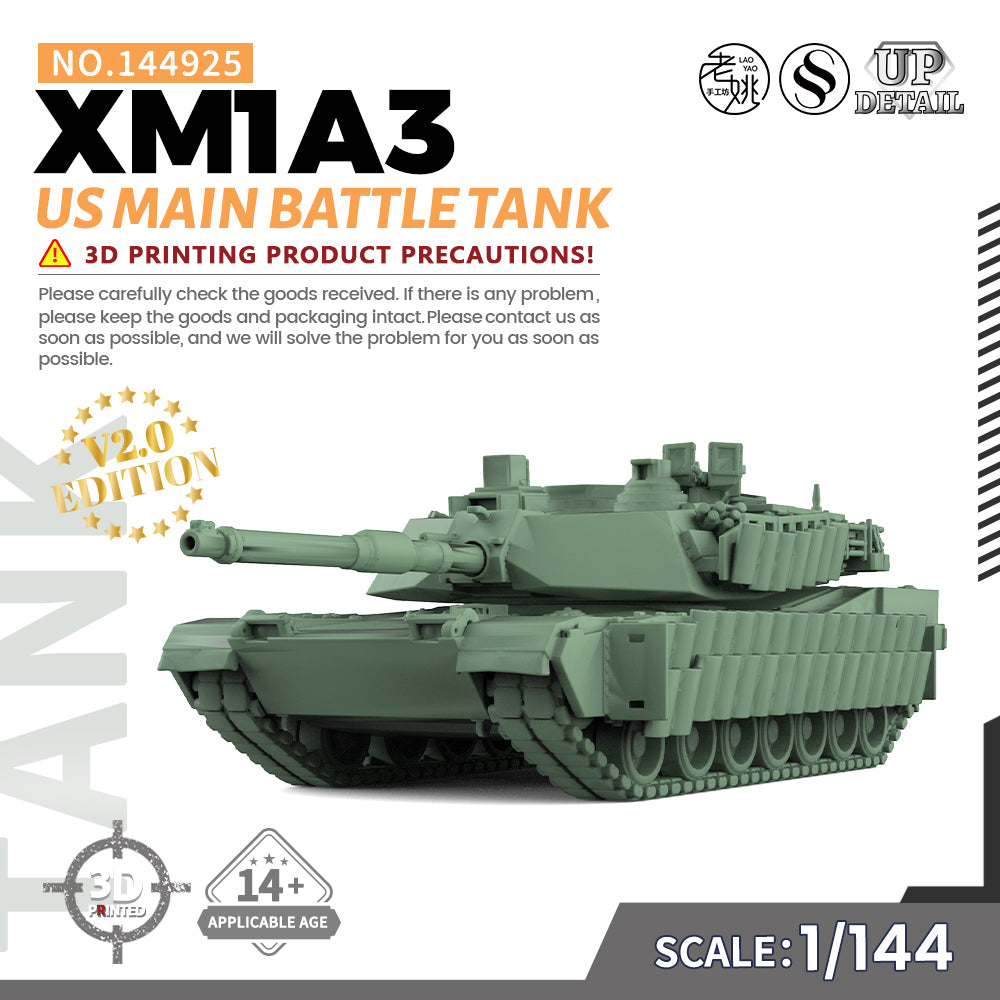 SSMODEL 925 Military Model Kit US XM1A3 Main Battle Tank