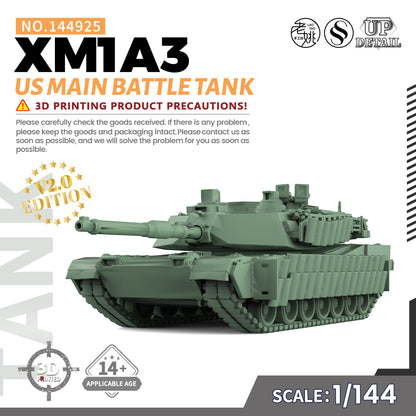 SSMODEL 925 Military Model Kit US XM1A3 Main Battle Tank