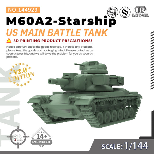 SSMODEL 929 Military Model Kit US M60A2-Starship Main Battle Tank