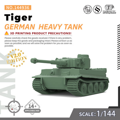 SSMODEL 936 Military Model Kit German Tiger Heavy Tank