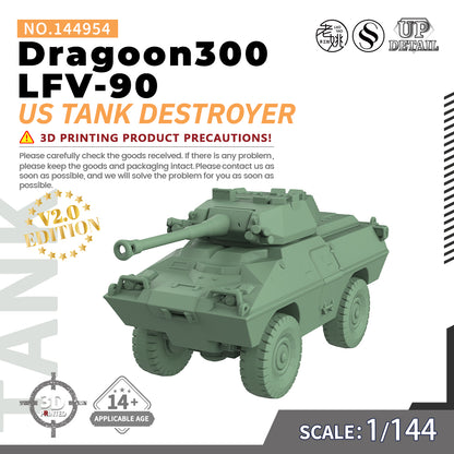 SSMODEL 954 Military Model Kit US Dragoon300 LFV-90 Tank Destroyer