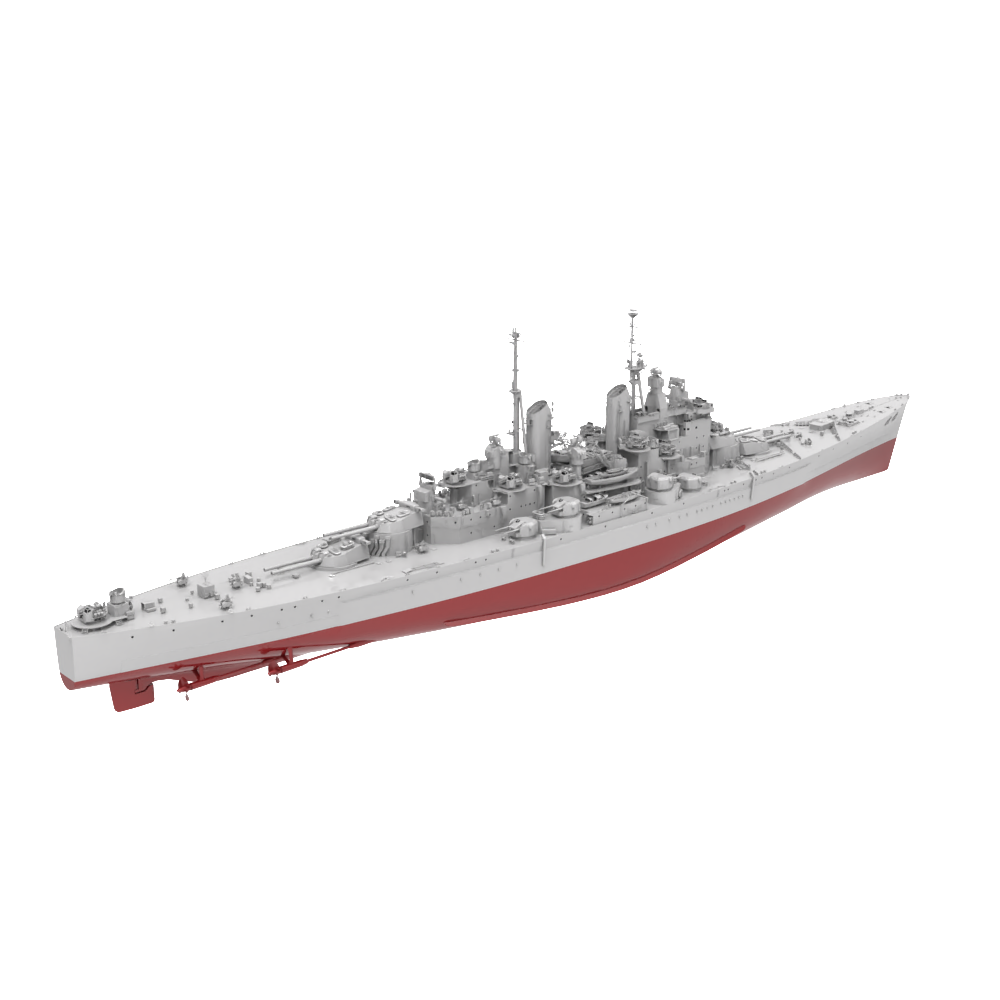 RHWS006S Military Model Kit FULL HULL HMS Vanguard Class Battleship