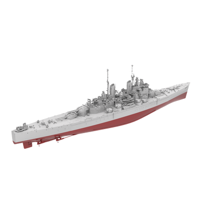 RHWS006S Military Model Kit FULL HULL HMS Vanguard Class Battleship