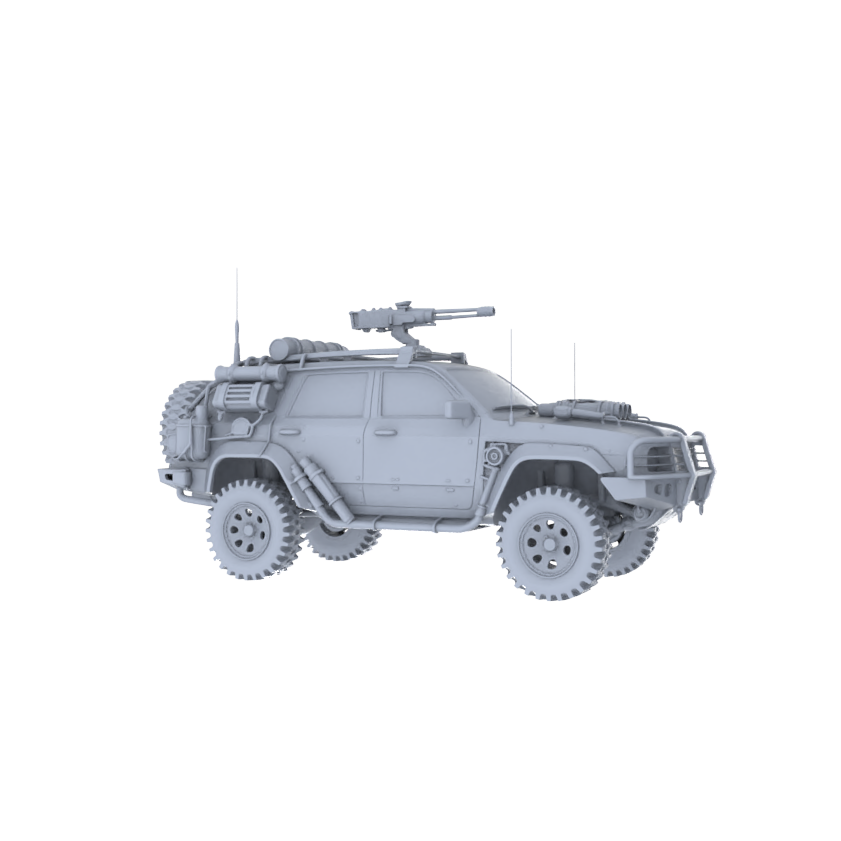 Yao's Studio LYT149 Heavy Duty Tactical Truck Unpainted Model - Ultimate DIY Project for Scale Model Builders