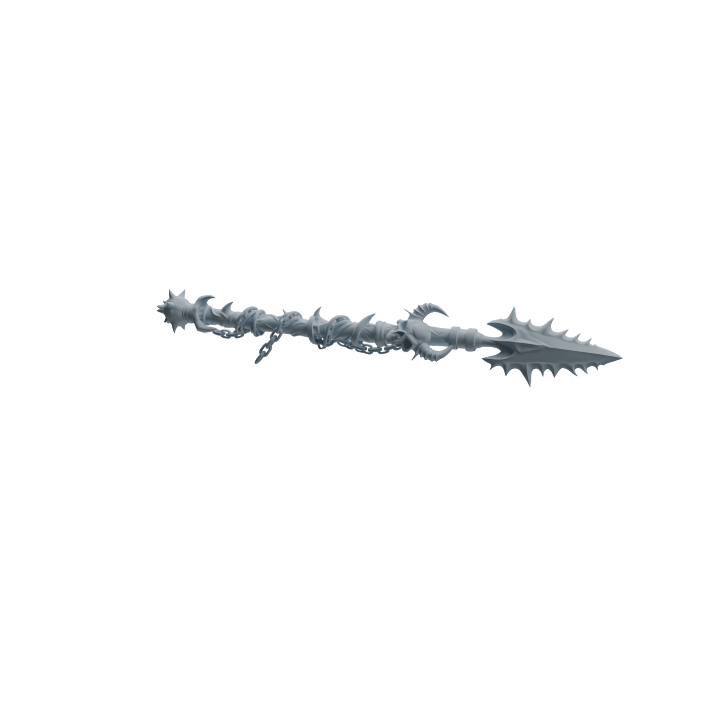 MRY-SFW LYGS419 Spiked Decorative Spear Weapon Modern Model 4 pcs