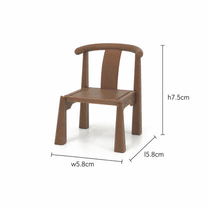 RHF0467 New Chinese-style antique circle chair New Chinese-s – LCD 3D printed resin model kit, image 1