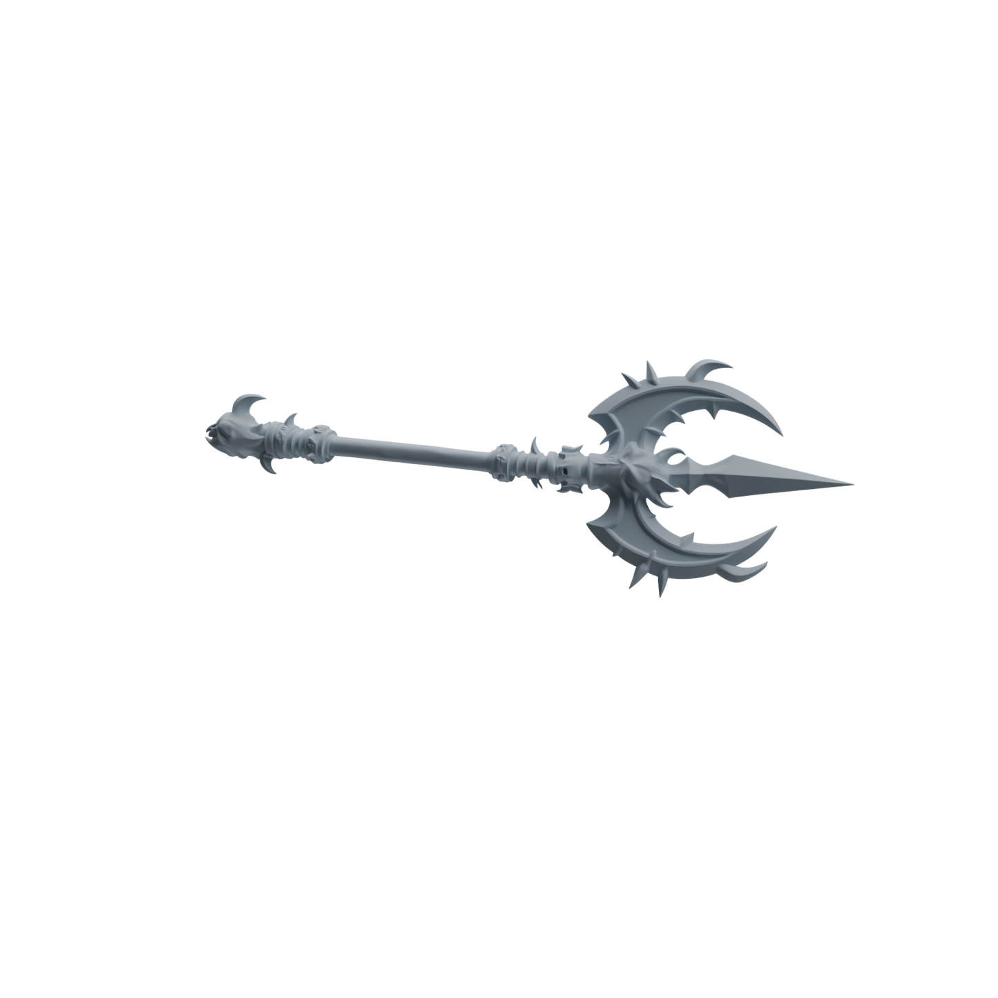 MRY-SFW LYGS420 Spiked Decorative Long Handle Weapon Modern Model 4 pcs