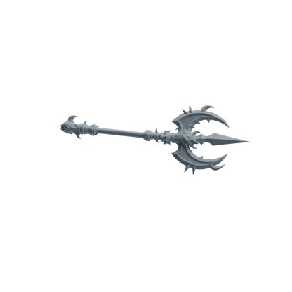 MRY-SFW LYGS420 Spiked Decorative Long Handle Weapon Modern Model 4 pcs