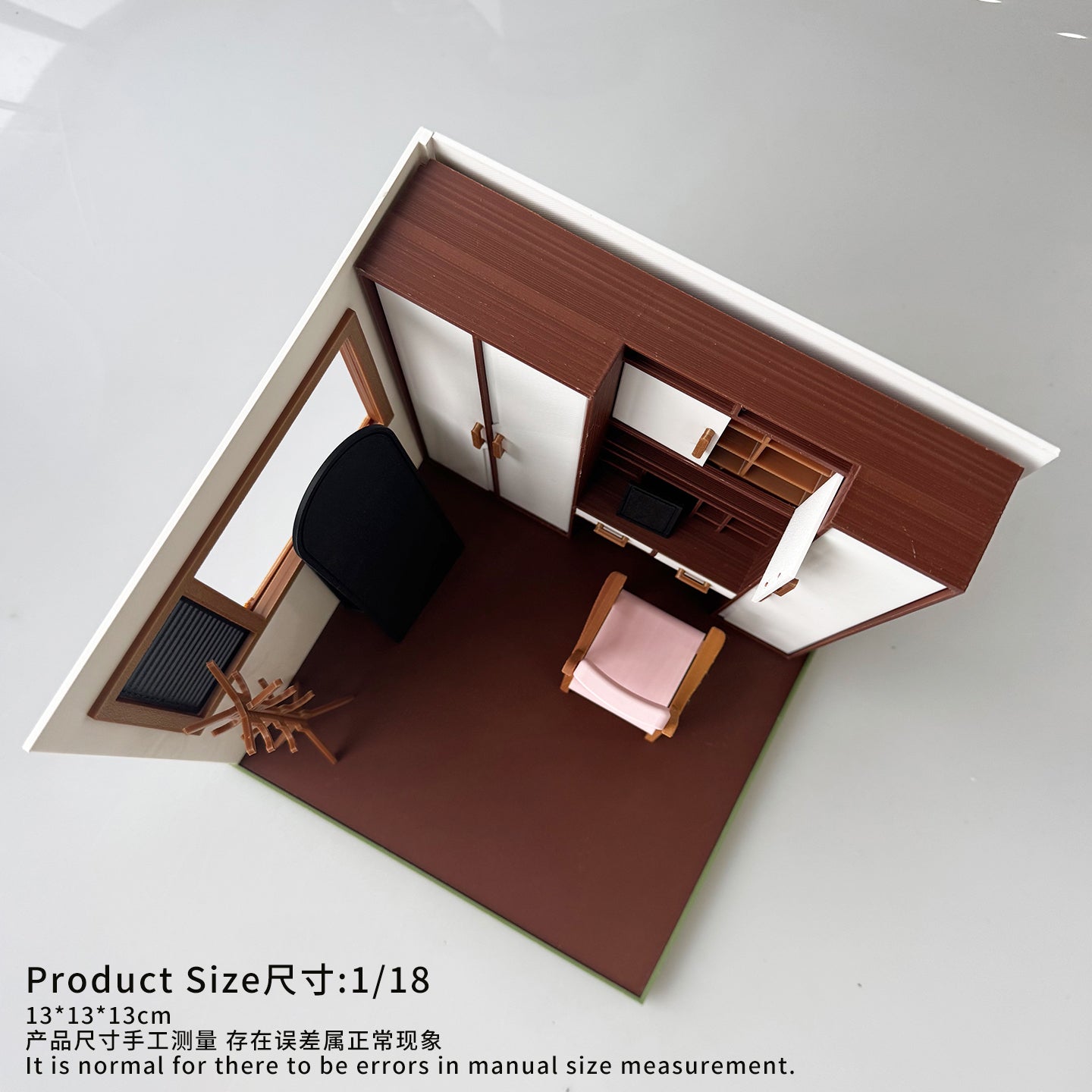 RHF121018 Fitting Room 3D Printing DIY Miniature Scenes Dollhouse Frame Creative Decorations Desktop Scenarios Mini Models BJD OB Doll