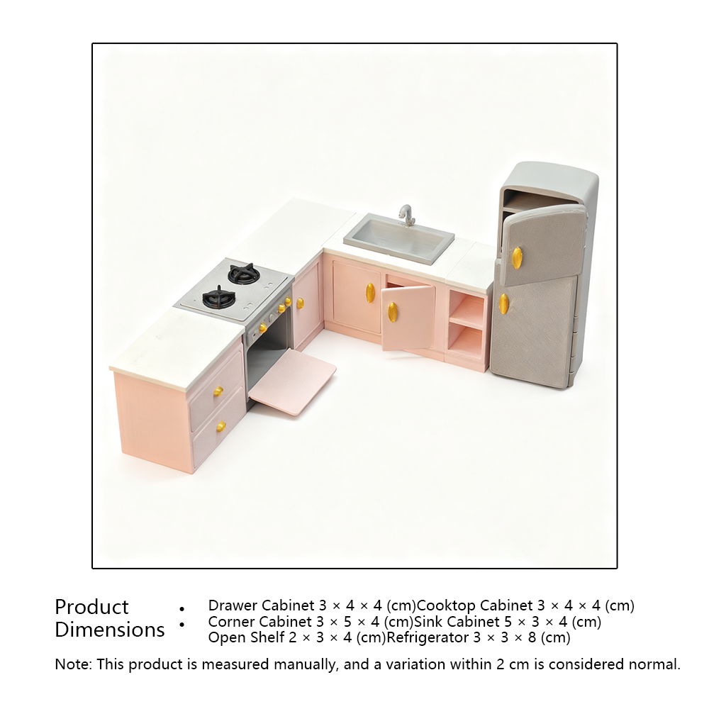 LYTP121036 1/12 Molasses's Fantasy Kitchen 3D Printing DIY Miniature Scenes Dollhouses Creative Ornaments Desktop Displays Mini Models 1/12 Scale BJD OB Dolls