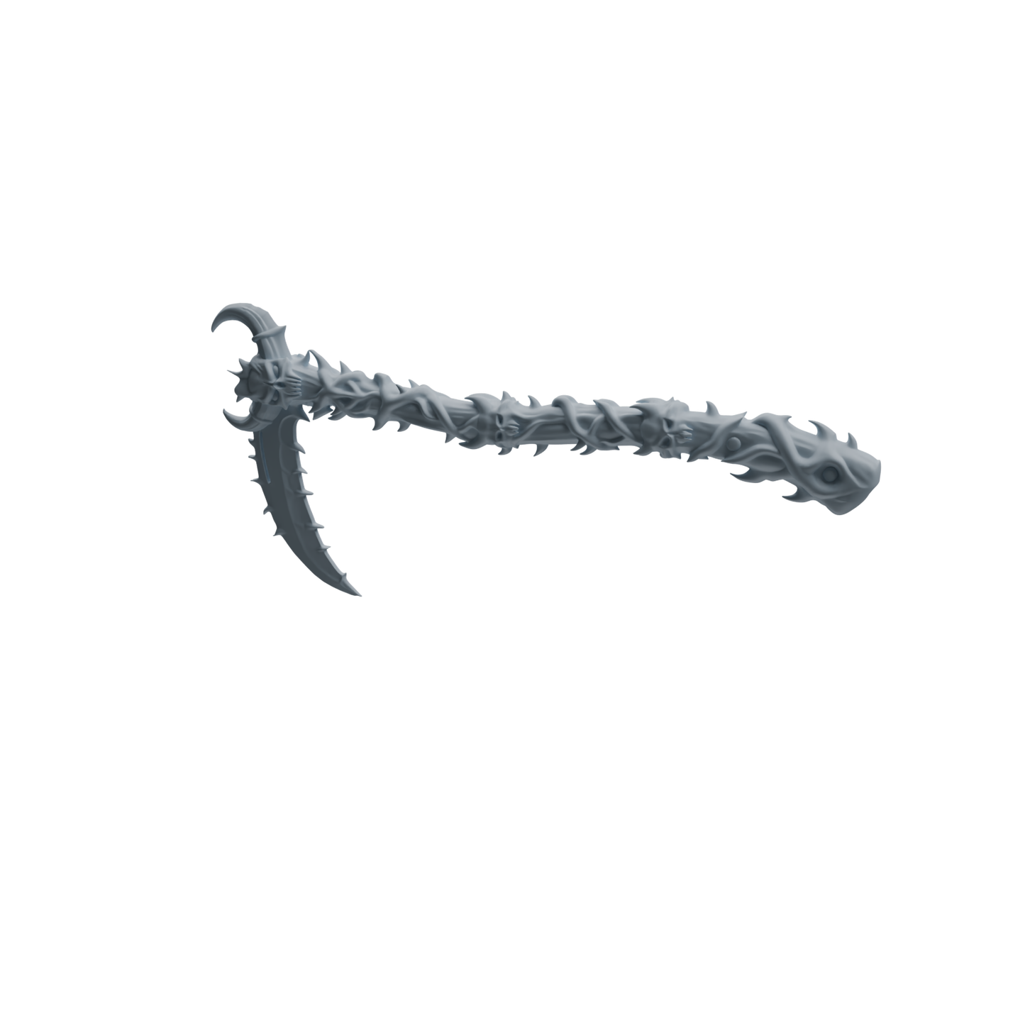 MRY-SFW LYGS420 Spiked Decorative Long Handle Weapon Modern Model 4 pcs