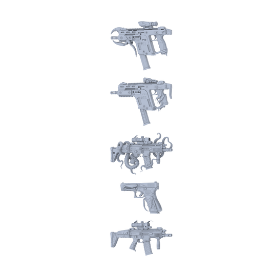 MRY-SFW LYGS308 Deep Sea Tentacle Series - 5-Piece Tactical Assault Rifle Set Modified with Octopus Tentacle Elements