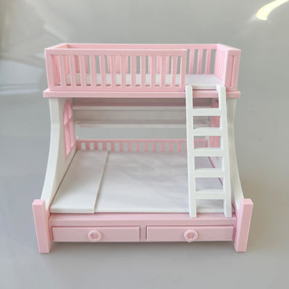 RHF12214 Bunk Beds Mini Ornaments 3D-Printed Dollhouse Desktop Scene OB Doll BJD Original Miniature Furniture