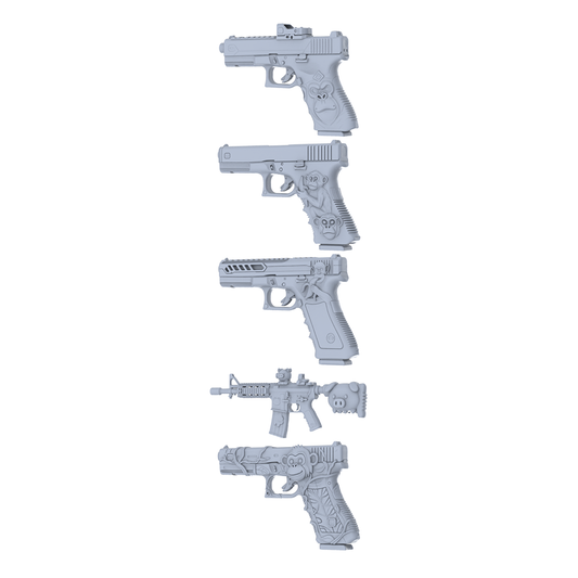 MRY-SFW LYGS200 Kawaii Fantasy Custom Firearm Pack - 5 Unique Monkey/Pig Designs