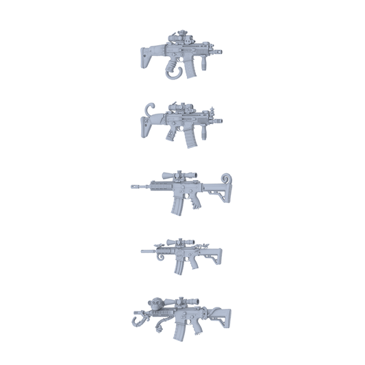 MRY-SFW LYGS292 Monkey Collection Series - 5-Piece Hybrid Tactical Firearm Set Modified with All-Type Zodiac Monkey Elements