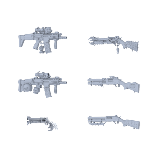 MRY-SFW LYGS194 Contrast Fantasy Custom Gun Pack - 6 Unique Panda/Bear & Monster Claw/Dragon Scale Designs