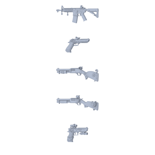 MRY-SFW LYGS283 Gear Series - 5-Piece Classic Pistol Set Modified with Mechanical Gear Elements