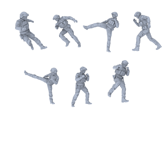 MRY-SFW LYGR556 Modern Miami Special Forces Seven-Person Combat Group