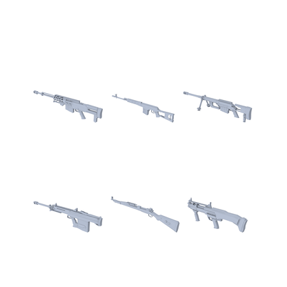 MRY-SFW LYGS006 Modern Counter-Terrorism Task Force Props - 6 Sniper/DMR Set
