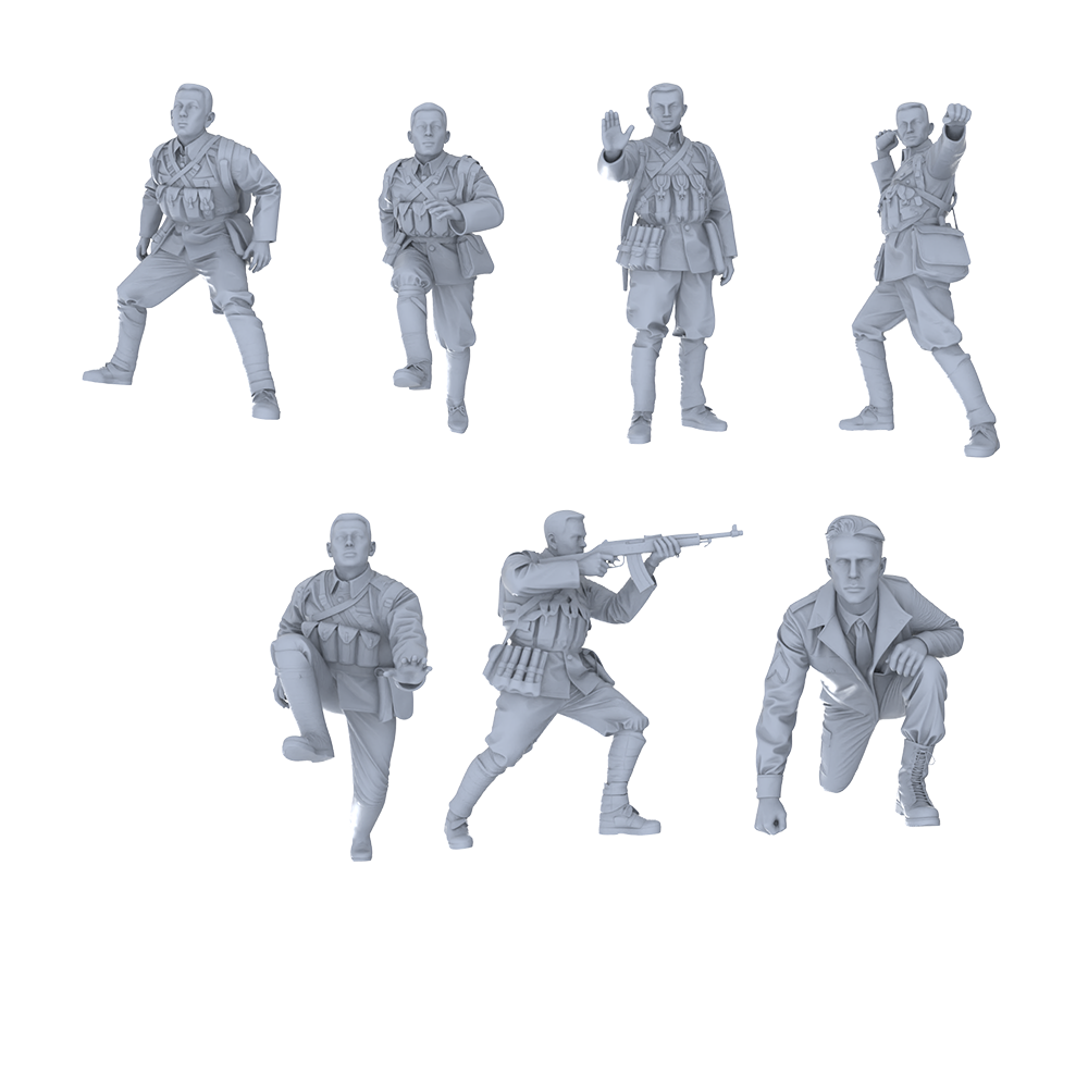 MRY-SFW LYGR519 Historical People's Liberation Army Seven-Person Battle Group