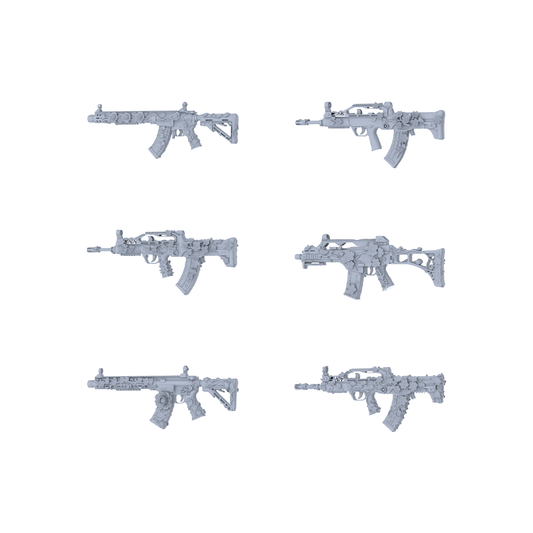 MRY-SFW LYGS252 Floral Forest Spirit Series - 6-Piece Tactical Assault Rifle Set Modified with Nature Elements