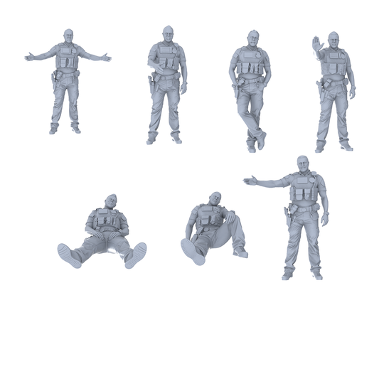 MRY-SFW LYGR567 Modern US Police Seven-Person Daily Routine 2