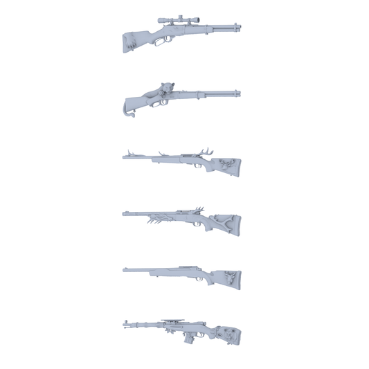 MRY-SFW LYGS330 Wild Totem Series - 6-Piece Custom Precision Rifle Set Modified with Full Beast Shape & Head Elements