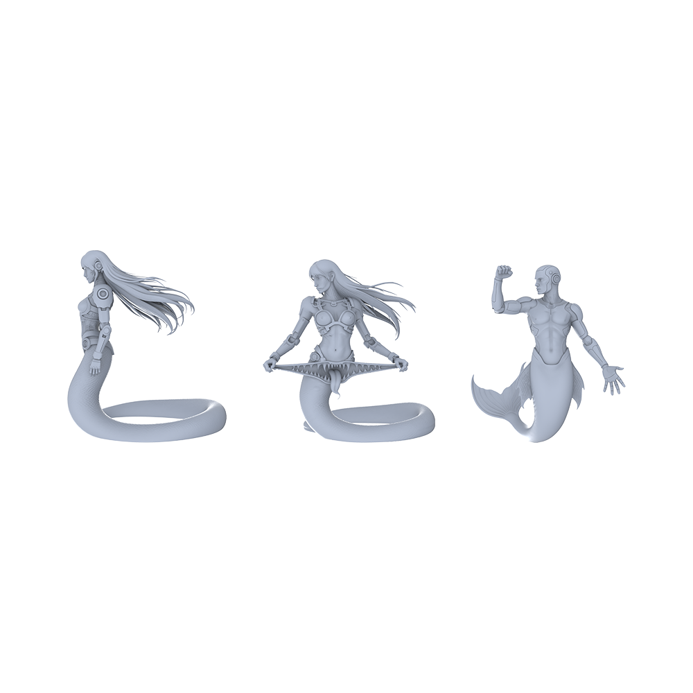 MRY-SFW LYGR055 Biological Mutation Series, Snake Human, wargame, resin blank model, sci-fi theme, fantasy theme, miniature figure, scene character, figure, hand-painted S Scale