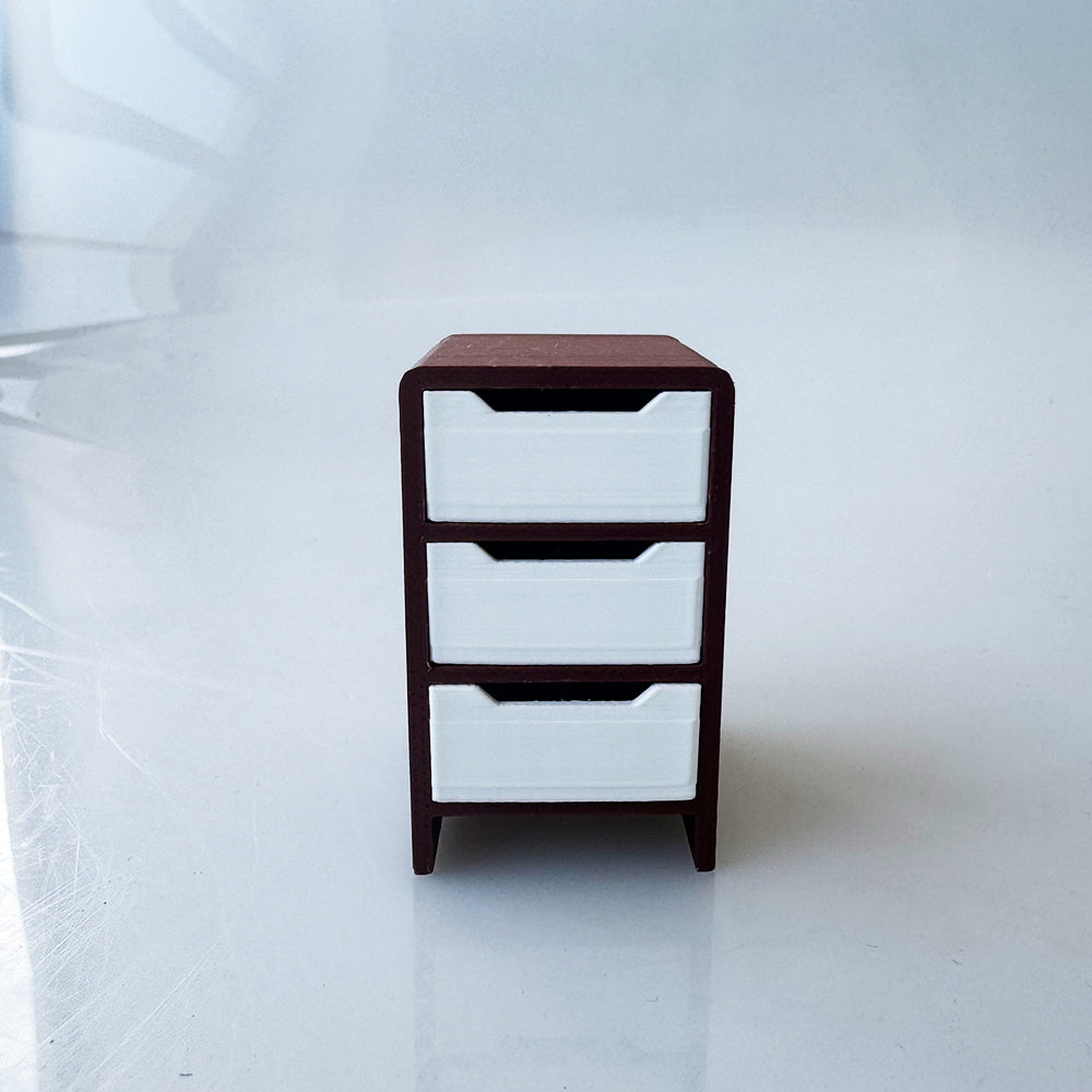 RHF12206 3 Drawer Cabine  Dollhouse Miniature 3D Printed