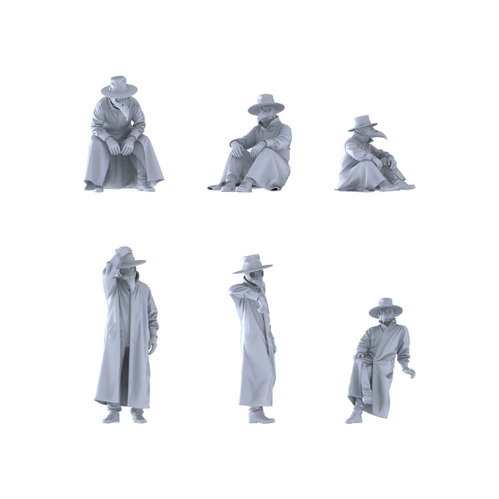 MRY-SFW LYGR413 Medieval Plague Doctor Six-Person Rest