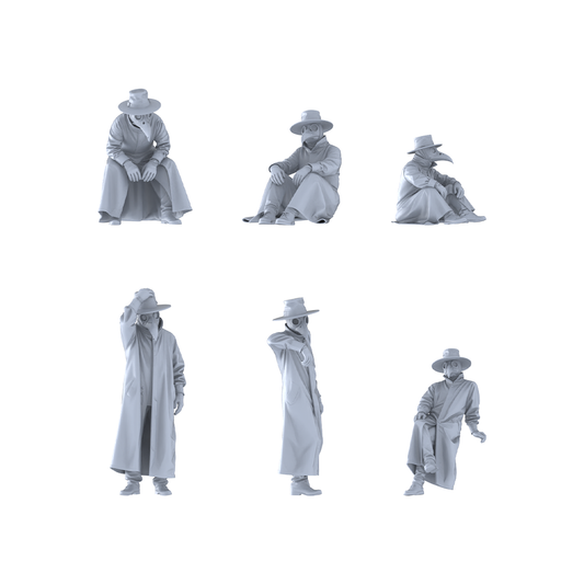 MRY-SFW LYGR413 Medieval Plague Doctor Six-Person Rest