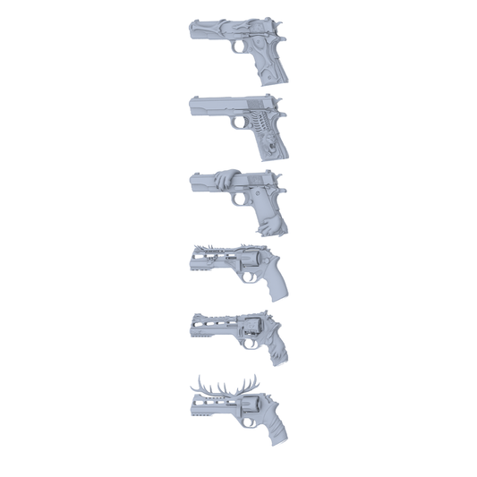 MRY-SFW LYGS272 Floral Thorn Rage Series - 6-Piece Classic Pistol Set Modified with Thorn & Blossom Elements