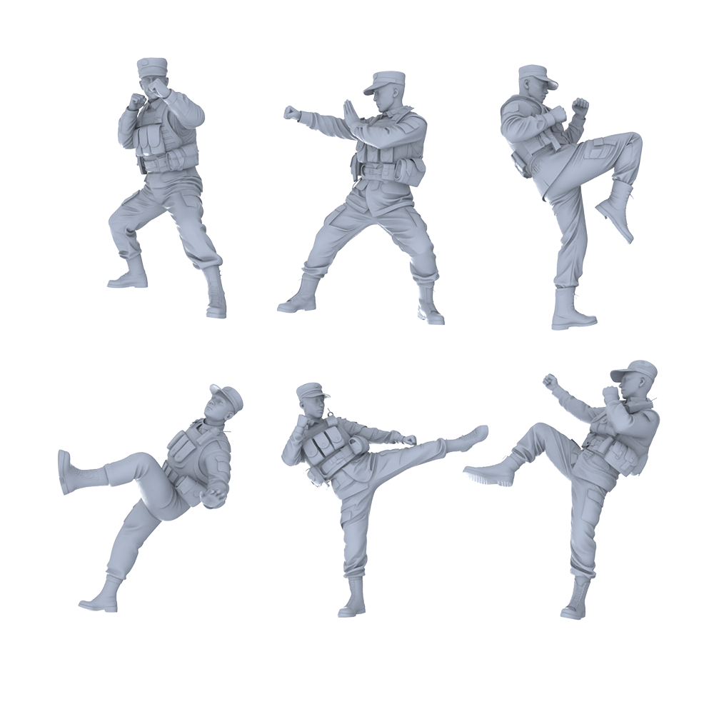 MRY-SFW LYGR522 Modern Armed Police Six-Person Combat Group