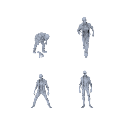 MRY-SFW LYGR081 Zombie Game Theme Anime Theme Wargame Resin White Model Fantasy Theme Theme Wargame Miniature Soldiers Scene Characters Figure Hand-Painted