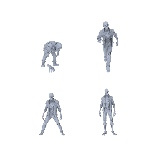 MRY-SFW LYGR081 Zombie Game Theme Anime Theme Wargame Resin White Model Fantasy Theme Theme Wargame Miniature Soldiers Scene Characters Figure Hand-Painted