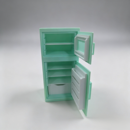 RHF12253 Openable and Closable Refrigerator 3D Printed Modern Miniature Furniture Openable & Closable Refrigerator Model