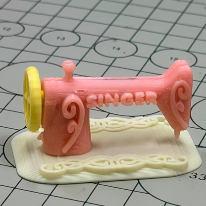 RHF299 Sewing Machine Ornament Retro SINGER Dreamy Mini Sewing Machine Ornament Miniature Scene Model Dollhouse Accessory