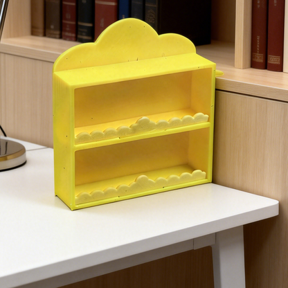 RHF268 Cloud Shelf Original Cloud Double-Layer Storage Shelf, Dollhouse Furniture Accessories, Home Scene Props, Miniature Scene Model