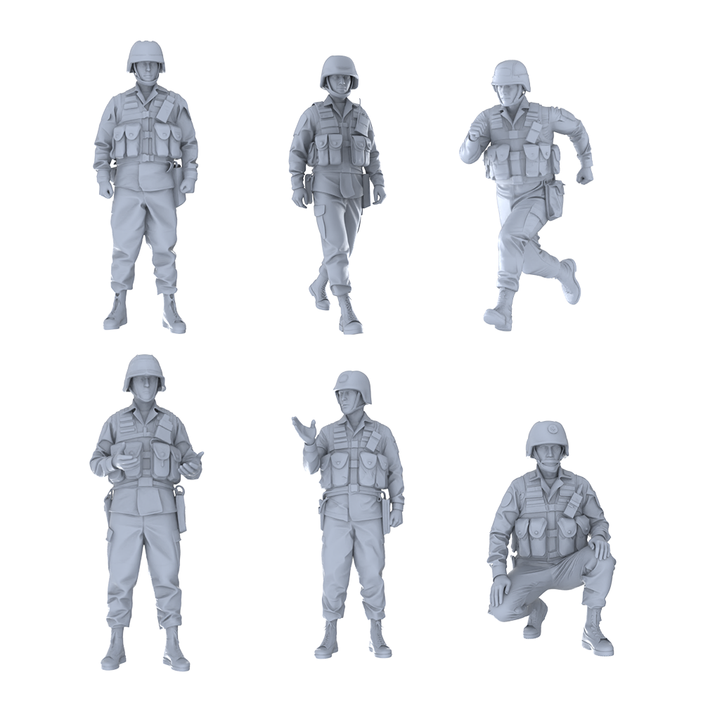 MRY-SFW LYGR455 Modern People's Liberation Army Six-Person Daily Routine