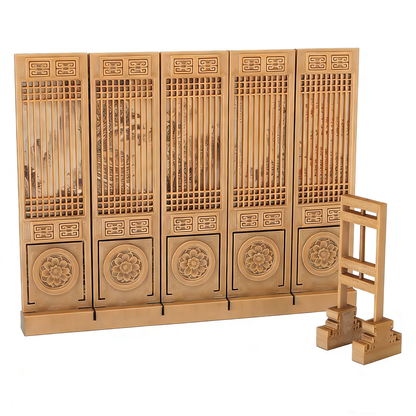 RHF225 Ancient-Style Screen Dividers & Palace Lanterns 3D Printing DIY Miniature Scenes Dollhouse Creative Ornaments Desktop Scenes Mini Models Scale BJD & OB Dolls Ancient-Style Screen Dividers & Palace Lanterns
