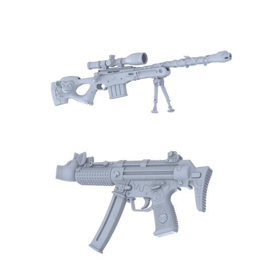 MRY-SFW LYGS289 Zodiac Collection Series - 2-Piece Hybrid Tactical Firearm Set Modified with All-Type Zodiac Elements