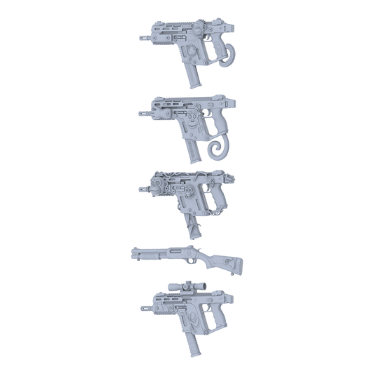 MRY-SFW LYGS202 Kawaii Fantasy Custom Firearm Pack - 5 Unique Monkey/Tail/Paw Designs