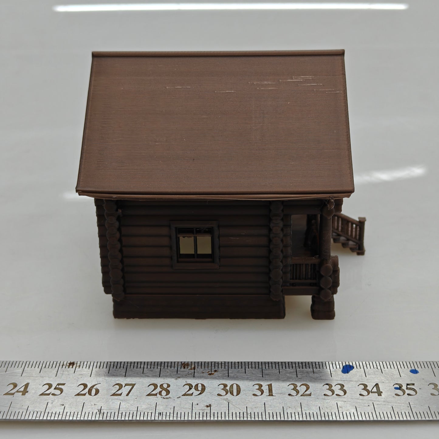 RHF0434 Small wooden house with stairs in the forest Desktop Ornament Sand Table Architecture Architectural Model Miniature House Small-scale Landscaping