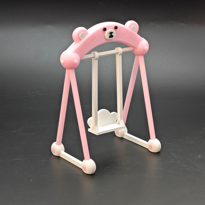 LYTP121032 1/12 Adorable Swing 3D Printing DIY Miniature Scenes, Dollhouses, Creative Ornaments, Desktop Displays, Mini Models, 1/12 Scale, BJD OB Dolls